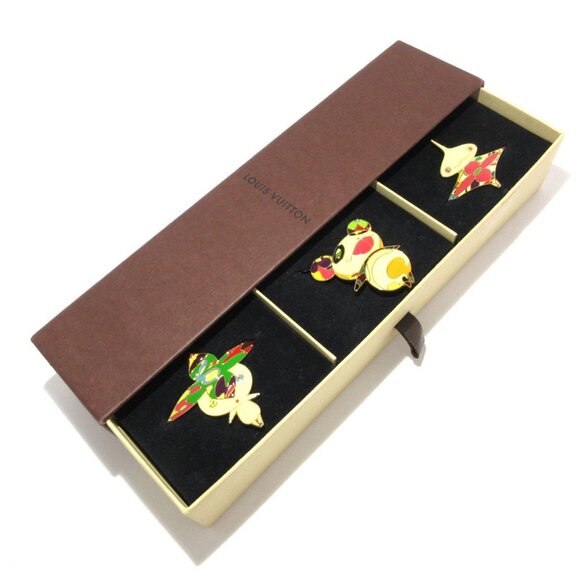 Auth LOUIS VUITTON Character's Hairpin Murakami M92595 Blanc Character - Picture 2 of 4